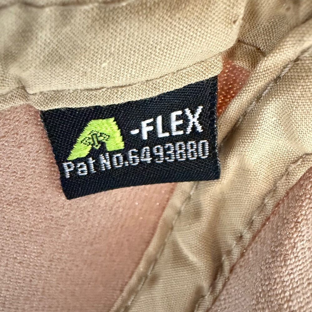 Adidas A-Flex Hat S/M Tan Herringbone Trefoil Baseball Cap - Picture 7 of 9